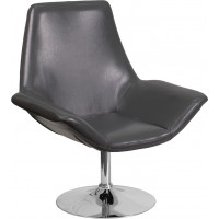 Flash Furniture CH-102242-GY-GG HERCULES Sabrina Series Gray Leather Reception Chair
